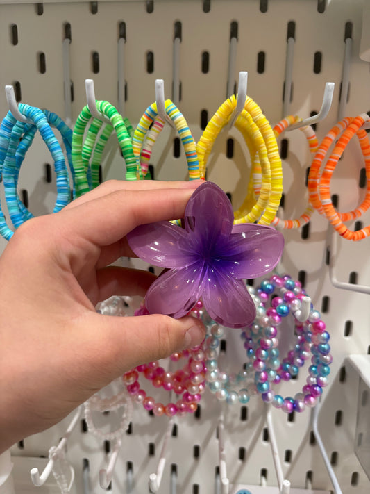 Hibiscus flower hair clip Reece’s coastal bracelets
