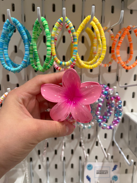 Hibiscus flower hair clip Reece’s coastal bracelets